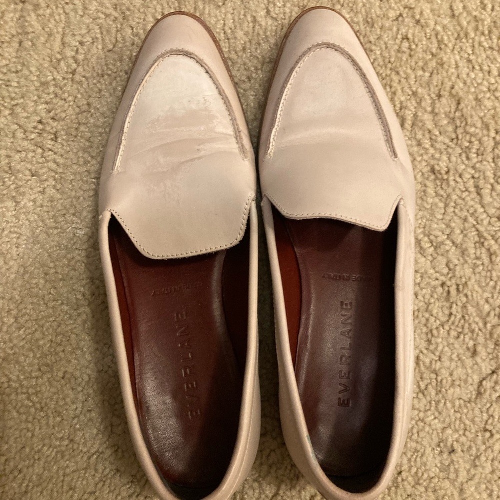 Everlane light pink loafers size 7